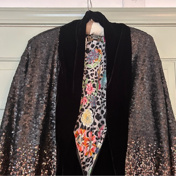 Johnny Was Dorian Sequin Kimono Jacket - Picture 6 of 10